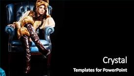  Presentation with new year - PPT layouts with disco lights - beautiful russian girl in new background and a black colored foreground