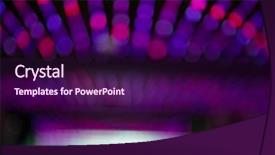  Presentation with party lights - Beautiful PPT theme featuring disco lights in party backdrop and a wine colored foreground