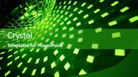  Presentation with green lights - PPT theme with disco lights with green illumination background and a forest green colored foreground