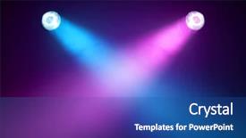  Presentation with disco - Cool new PPT theme with disco lights backdrop and a ocean colored foreground