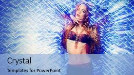  Presentation with disco - Beautiful PPT theme featuring disco night party concept attractive backdrop and a light blue colored foreground