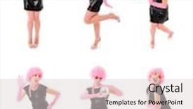  Presentation with disco - Beautiful presentation design featuring disco backdrop and a lemonade colored foreground