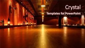 Presentation with sesame bar - Slide deck consisting of discotheque bar room empty atmosphere background and a wine colored foreground