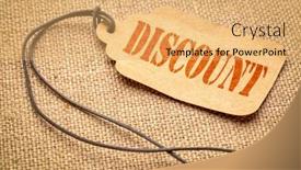  Presentation with opportunity - Slides having discount-a-paper-price-tag background and a yellow colored foreground