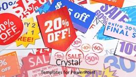  Presentation with coupon - Presentation theme with discount coupon background and a lemonade colored foreground