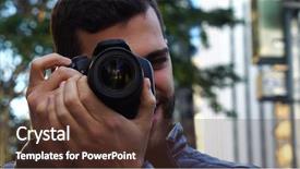  Presentation with paulista avenue in sao paulo - PPT layouts with discover america - young man photographing paulista avenue background and a  colored foreground