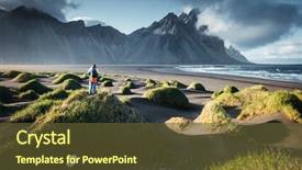  Presentation with batman - Slide deck consisting of discover the beauty of earth background and a tawny brown colored foreground