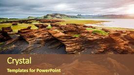  Presentation with earth wind - Presentation theme consisting of discover the beauty of earth background and a tawny brown colored foreground