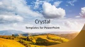  Presentation with filtered sunlight path - Slide deck consisting of discover the beauty of earth background and a lemonade colored foreground