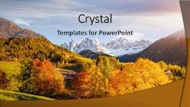  Presentation with desolate cracked earth landscape - PPT layouts with discover the beauty of earth background and a light blue colored foreground