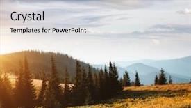  Presentation with wilderness - Amazing slide set having discover the beauty of earth backdrop and a light gray colored foreground