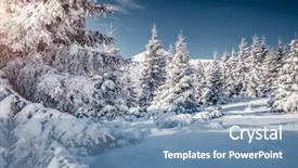  Presentation with happy new year - Cool new presentation theme with discover the beauty of earth backdrop and a  colored foreground