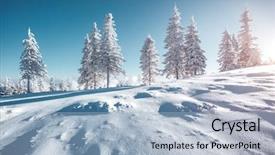  Presentation with happy new year - PPT theme with discover the beauty of earth background and a light blue colored foreground