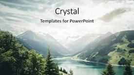  Presentation with salzburg - Presentation theme with discover the beauty of earth background and a light gray colored foreground