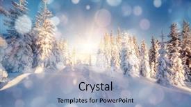  Presentation with bokeh effect blue light - Theme having discover the beauty of earth background and a light blue colored foreground