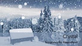  Presentation with happy new year - PPT theme enhanced with discover the beauty of earth background and a light blue colored foreground