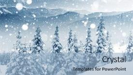  Presentation with happy new year - Theme consisting of discover the beauty of earth background and a light blue colored foreground