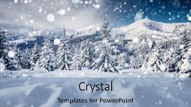  Presentation with happy new year - Presentation theme enhanced with discover the beauty of earth background and a light blue colored foreground