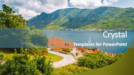  Presentation with kotor montenegro - Cool new PPT layouts with place perast town montenegro adriatic backdrop and a teal colored foreground