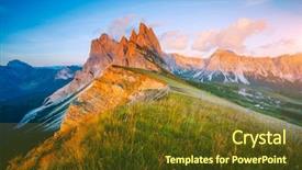  Presentation with europe - Audience pleasing slide deck consisting of discover the beauty of earth backdrop and a tawny brown colored foreground