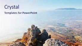  Presentation with tourism the lowest point on the earth - Cool new slides with discover the beauty of earth backdrop and a  colored foreground