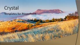  Presentation with scenic - Theme featuring discover the beauty of earth background and a  colored foreground