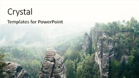  Presentation with sandstone - Beautiful theme featuring discover the beauty of earth backdrop and a white colored foreground