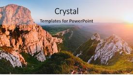  Presentation with scenic - Beautiful slides featuring discover the beauty of earth backdrop and a light blue colored foreground