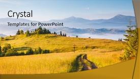  Presentation with earth day - Slide deck featuring discover the beauty of earth background and a light blue colored foreground