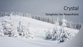  Presentation with gloomy - PPT theme with discover the beauty of world background and a light gray colored foreground