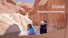  Presentation with southwest - Slides consisting of discovering beautiful southwest usa colorado background and a coral colored foreground