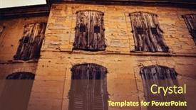  Presentation with essence - PPT theme having discovering-the-essence-of-history background and a tawny brown colored foreground