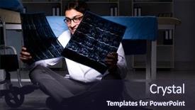  Presentation with doctor in hospital health insurance related icons healthcare person saving medical - Colorful PPT theme enhanced with discovery x ray - doctor working night shift backdrop and a wine colored foreground