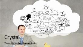  Presentation with rubber duck - Audience pleasing slide deck consisting of discrepancy - funny businessman with yellow rubber backdrop and a soft green colored foreground