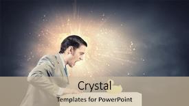  Presentation with rubber duck - PPT theme enhanced with discrepancy - funny businessman with yellow rubber background and a soft green colored foreground