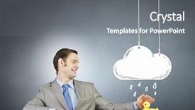  Presentation with rubber duck - Audience pleasing theme consisting of discrepancy - funny businessman with yellow rubber backdrop and a gray colored foreground