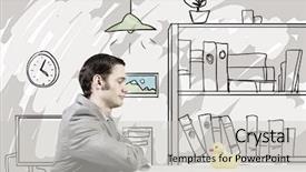  Presentation with rubber duck - PPT layouts having discrepancy - funny businessman with yellow rubber background and a light gray colored foreground