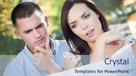  Presentation with lost - PPT layouts consisting of discrepancy - lost and confused mixed race background and a  colored foreground