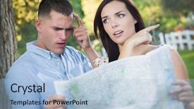  Presentation with racing diversity race ethnicity - Slide set consisting of discrepancy - lost and confused mixed race background and a light blue colored foreground