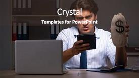  Presentation with late - Cool new presentation with discrepancy - young financial manager working late backdrop and a tawny brown colored foreground