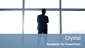  Presentation with businessman standing on maze - Cool new slide deck with discrimination - background image businessman standing near backdrop and a teal colored foreground