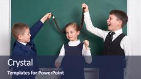  Presentation with black child - Beautiful slide deck featuring discrimination - child play and having fun backdrop and a navy blue colored foreground