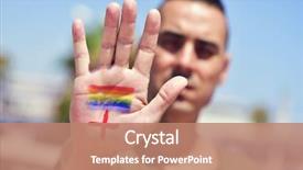  Presentation with hiv - Colorful slide deck enhanced with discrimination - closeup of the a young backdrop and a coral colored foreground