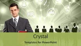  Presentation with employee - Presentation theme enhanced with discrimination - hr concept business man choosing background and a yellow colored foreground