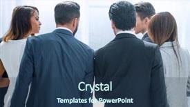  Presentation with employees - Colorful presentation design enhanced with discussing a new business presentation backdrop and a  colored foreground