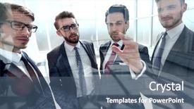  Presentation with e business and e commerce - Audience pleasing theme consisting of discussing a new commercial project backdrop and a ocean colored foreground