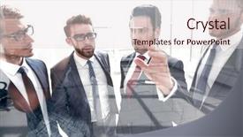  Presentation with industrial buildings new commercial warehouse - PPT layouts with discussing a new commercial project background and a lemonade colored foreground