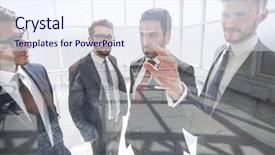  Presentation with e business and e commerce - Audience pleasing PPT layouts consisting of discussing a new commercial project backdrop and a sky blue colored foreground