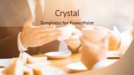  Presentation with partners - Amazing slides having discussing details of mutually beneficial backdrop and a  colored foreground