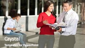  Presentation with college campus - Presentation design having discussing over book on college background and a gray colored foreground